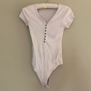 Abercrombie Womens bodysuit white size S